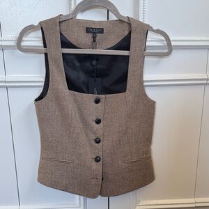 Rag & Bone Tan Buttoned Vest